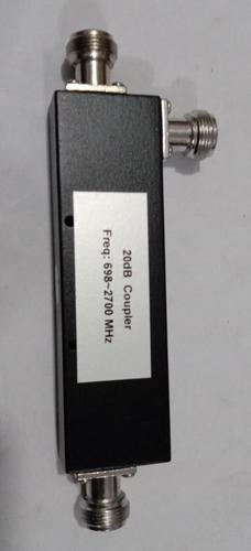 20DB Directional Coupler 698-2700 MHz - Brass, 50 Ohm Impedance, Indoor & Outdoor IP65, RF Connector N-Female, 300 W Power Rating
