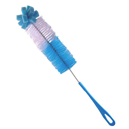 Bottle Brush - High Quality Plastic Material, Customized Size, Blue and White Colors - Durable Tool for Commercial Use