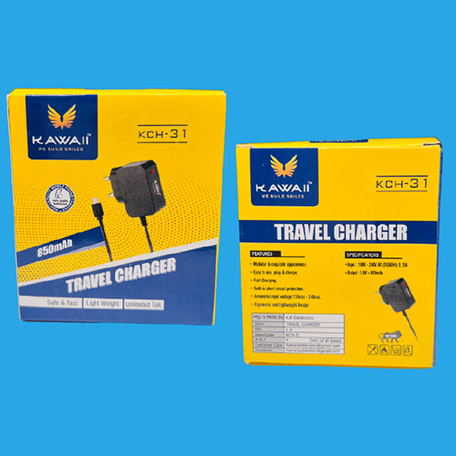 Travel Mobile Charger - Plastic Body, Android Compatible, Color As Per Availability | Includes Warranty For Peace Of Mind