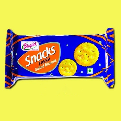 80g Snacks Fresh Biscuits - Round, Crispy Crackers | Salty Flavor, Family Pack Packaging