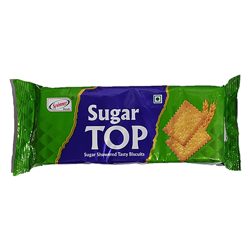 140g Sugar Top Biscuits - Crispy Rectangular Cracker | Family Pack, Sweet Taste, Perfect for Snacking and Sharing
