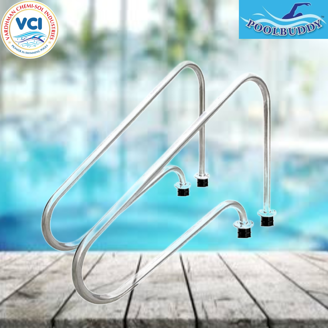 Swimming Pool Handrail - Color: Silver