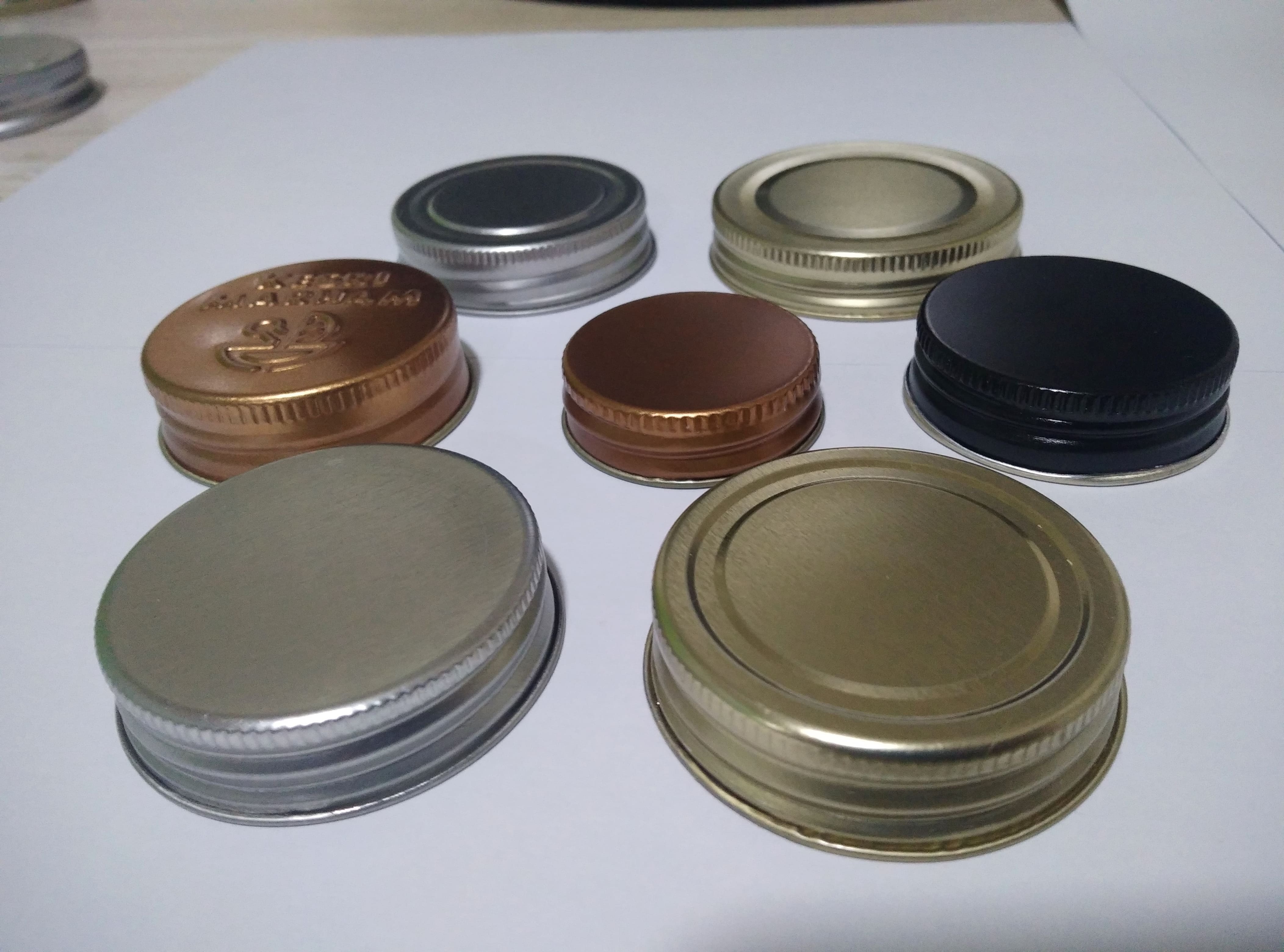 Plain 70mm Ro/ct Caps - Metal