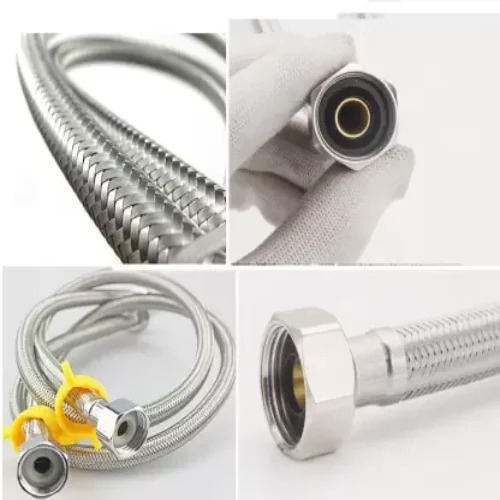 Silver Metallic Flexible Pump Connectors
