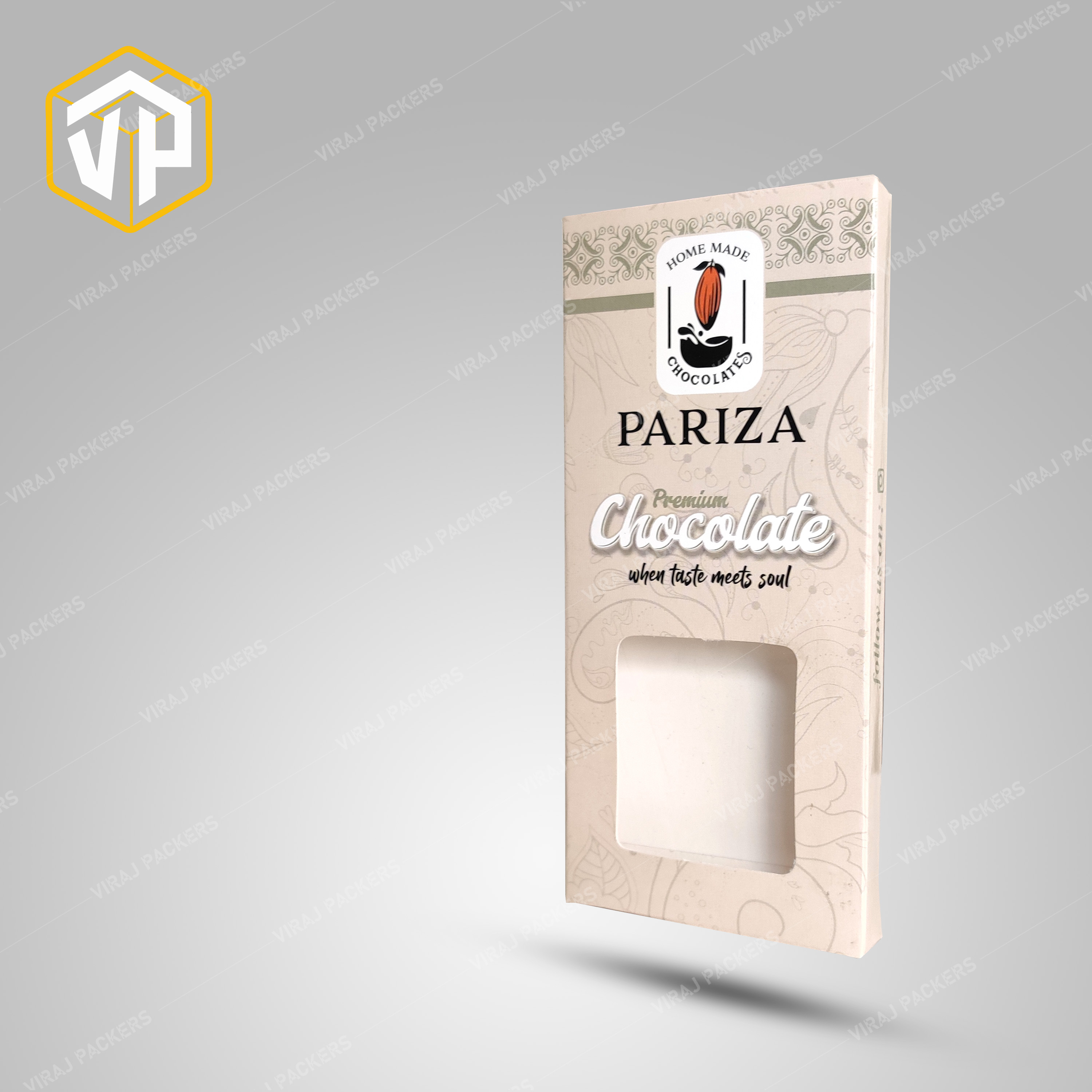 Customized Chocolate Bar Packaging Boxes - Cardboard 8x8x8 Inch Various Colors Available | Ideal For Food Packaging Rectangular Shape