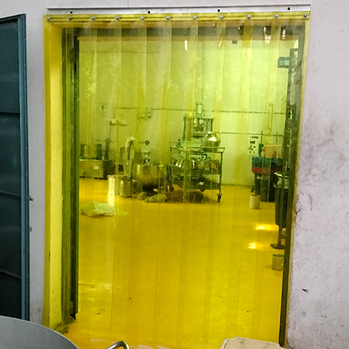 Plain PVC Strip Curtain - Customized Sizes, Modern Plain Dyed Pattern | Exceptional Heat Insulation, Versatile for Any Environment