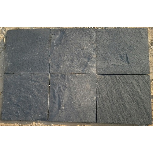Himachal Black Quartzite - Artificial Marble Slabs 30x30cm, 30x60cm, 60x40cm, 60x60cm | Elegant Rich Black Color for Countertops, Flooring, Wall Cladding