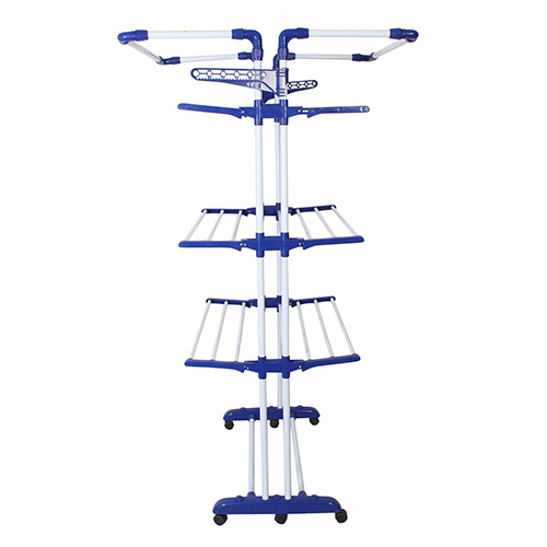 King Jumbo Steel Cloth Drying Stand - Plastic & Iron, Customized Size | High Quality, Foldable, Lightweight, Available In Various Colors, Manual Operation