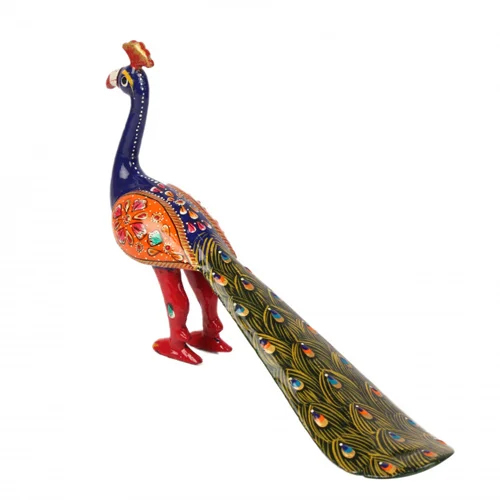 धातु मीणाकारी मोर
