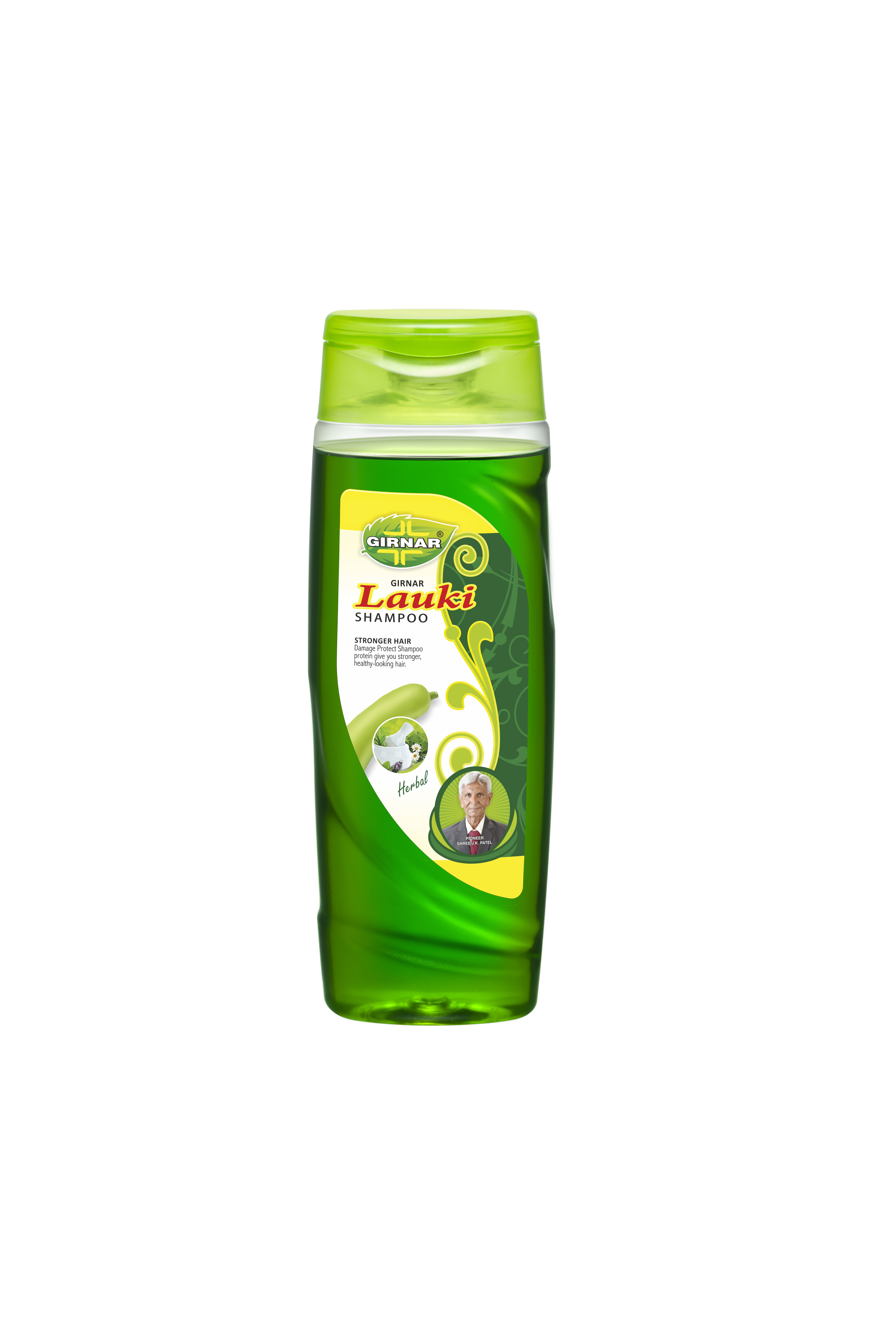 Lauki Shampoo 200ml - Gel Form Green Color | Natural Ingredients: Bawachi Chandan Amla Extract Kapoor Kachli For All Hair Types