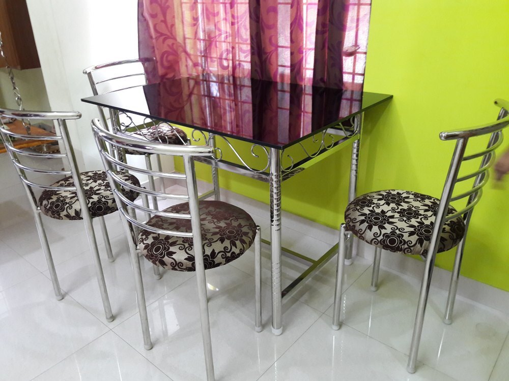Multicolor Steel Dining Table