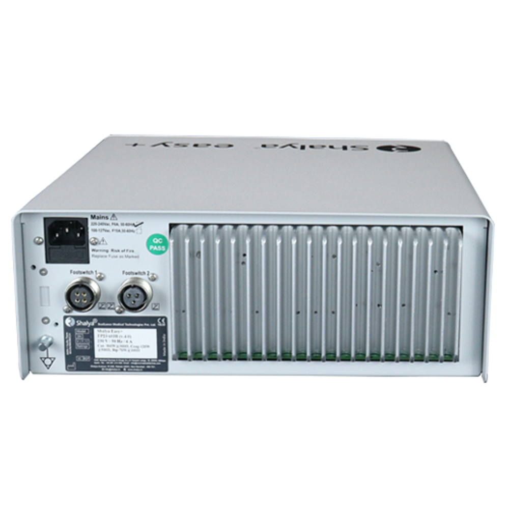 Shalya Easy+ Electrosurgical Generator - Stainless Steel, 300 Watt Power | Advanced Surgical Monitoring, Prem Electrode Safety, Ten User-settable Programs
