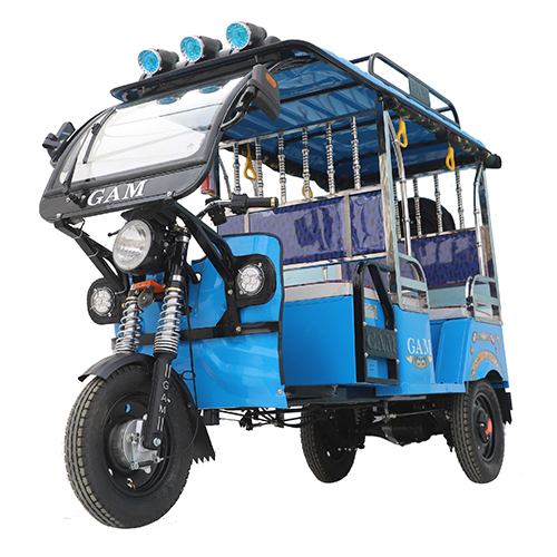Sky Blue Electric Rickshaw - Origin: India