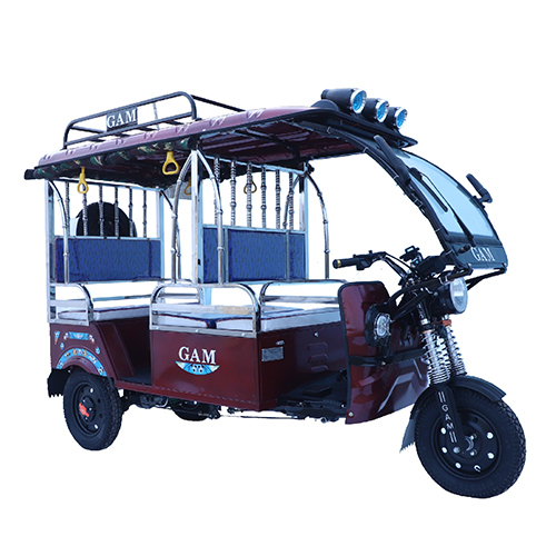 Red Electric Rickshaw - Origin: India