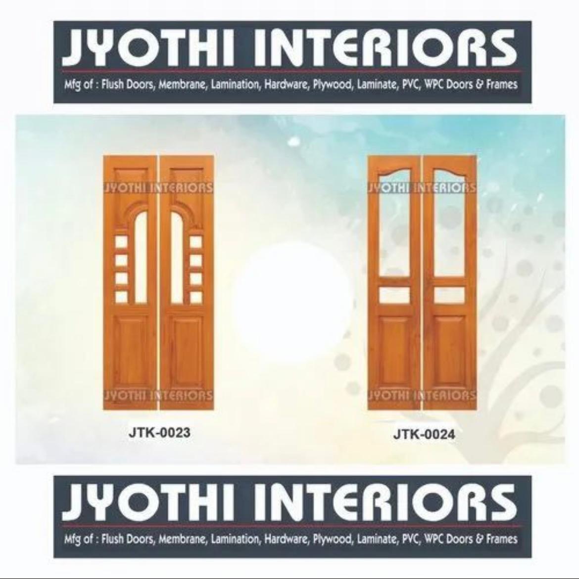 Wooden Teak Wood Doors - Frame Thickness: Standard