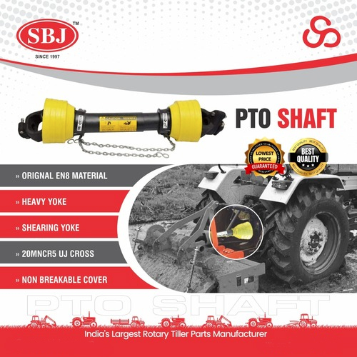 PTO Shaft Complete - High-Quality Steel, Designed for Rotavator Use | Unique Parts, Rigorous Quality Testing, Meets International Standards