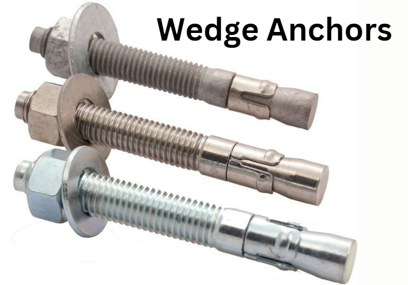 Wedge Anchor - Stainless Steel M6-m24, Silver Color | Hex Head Design, Heavy-duty Applications, Exceptional Holding Capacity, Various Lengths From 50 To 1500 Mm