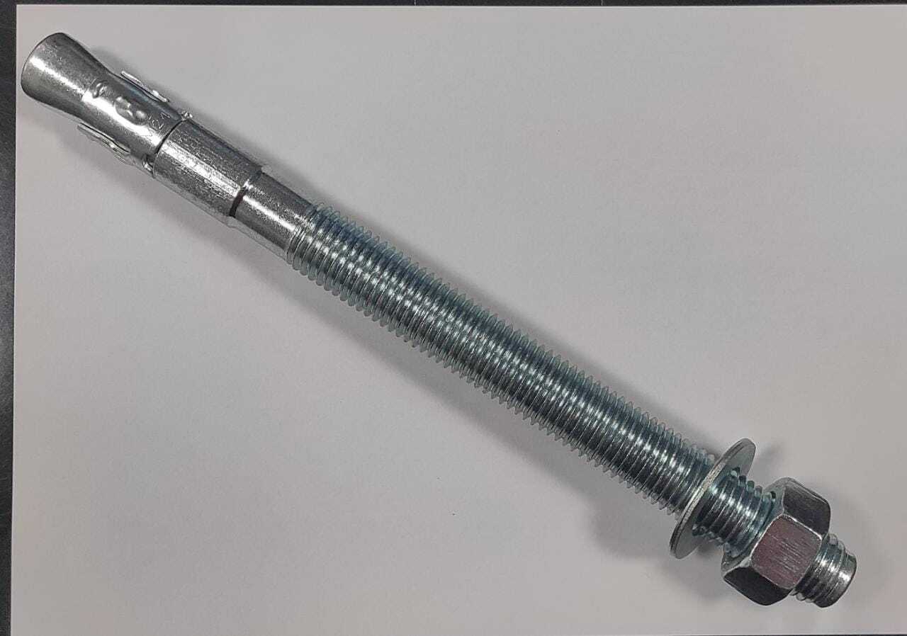 Wedge Anchor - Stainless Steel M6-m24, Silver Color | Hex Head Design, Heavy-duty Applications, Exceptional Holding Capacity, Various Lengths From 50 To 1500 Mm