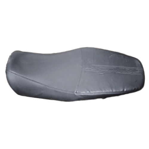 Grey Bike Seat Cover - Material: Leather