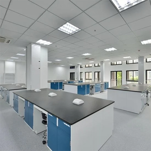 Blue And White Ss Laboratory Table