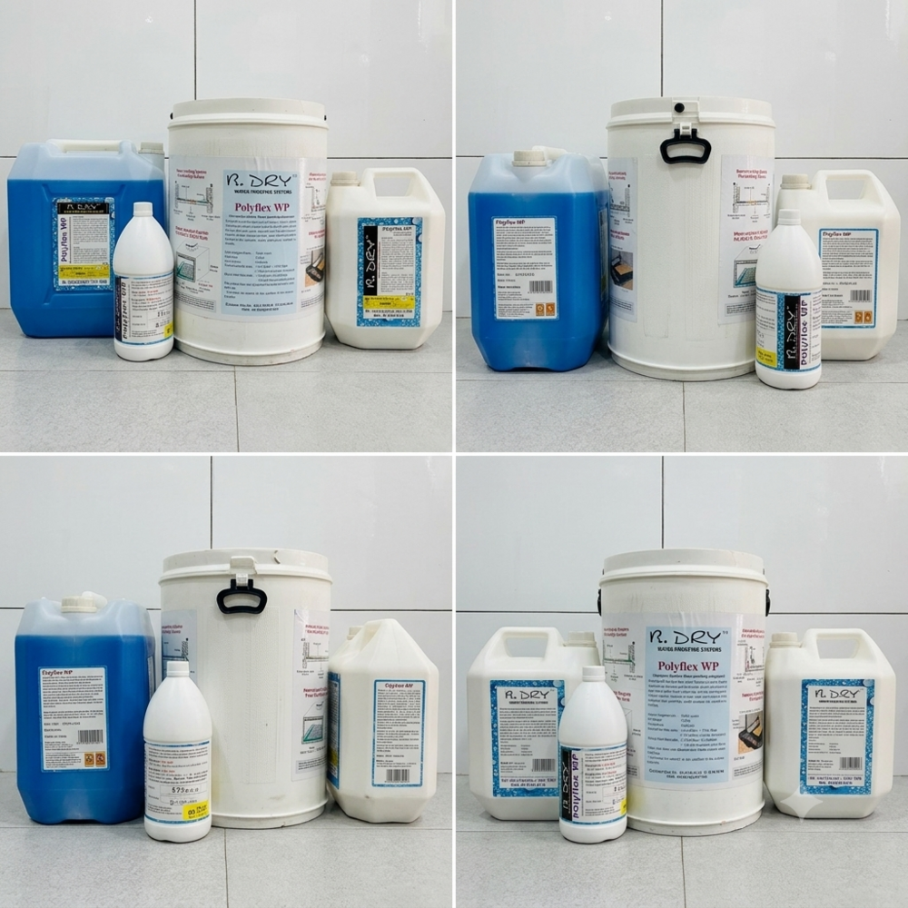 B Dry Polyflex Wp Waterproof Coating - Color: White