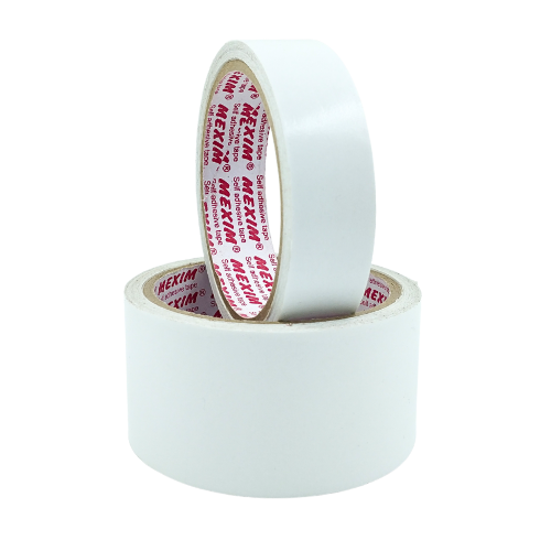 Double Side Tissue Tape - Rubber Solvent Adhesive, White Color, Self-adhesive Quality, Exceptional Tackiness For Medium To Heavy Weight Splicing Applications