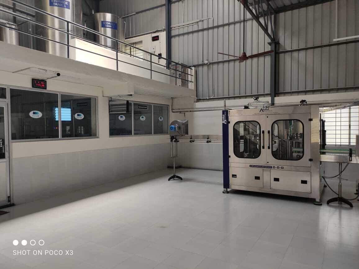 Water Bottling Machine - Stainless Steel, 40 Bpm Capacity | Automatic Type, Plc Touch Screen Control Panel, Fills Water