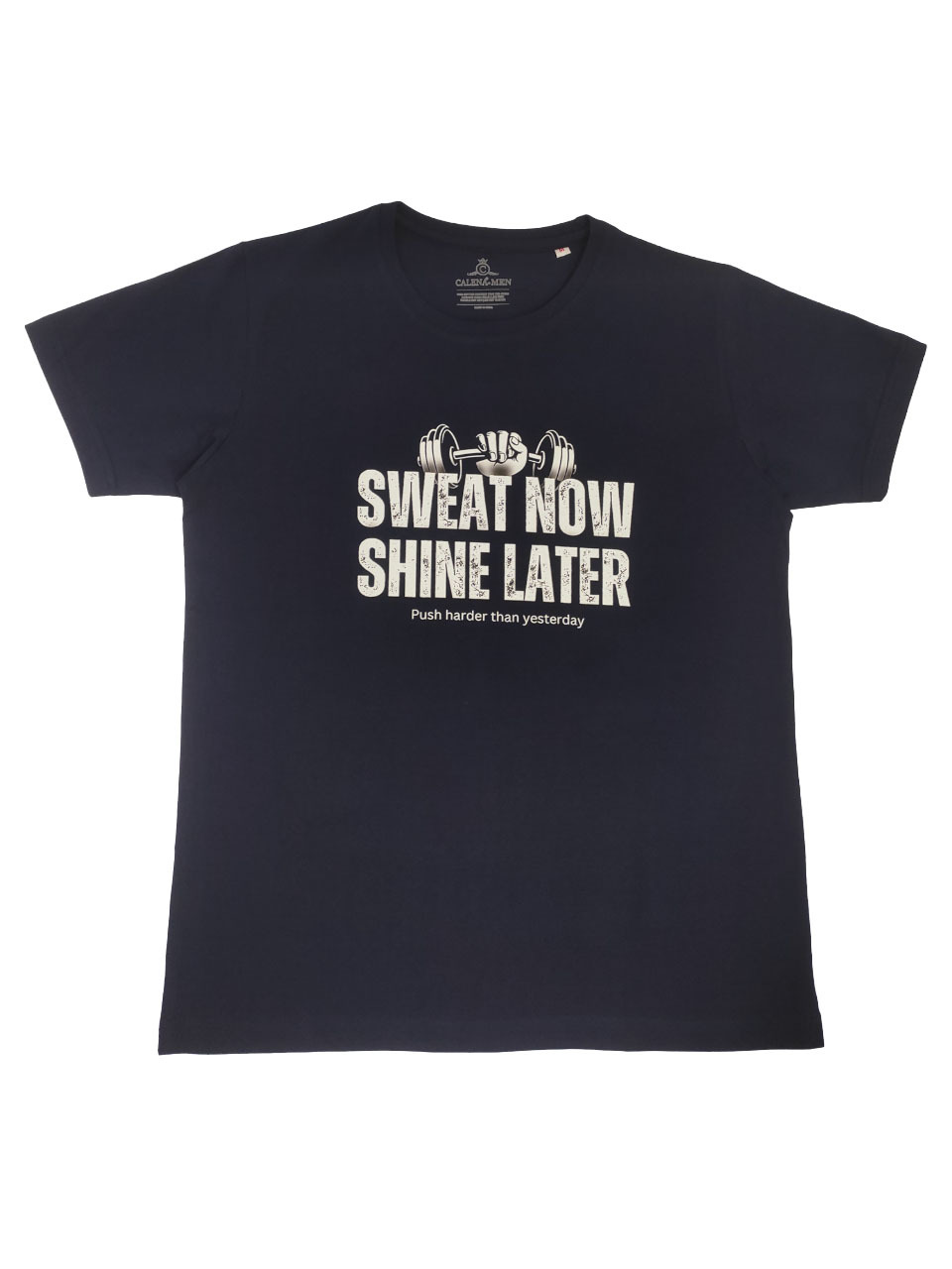 Unisex T-shirt - 100% Compact Cotton 180 Gsm | Navy Blue Short Sleeves Printed O-neck Available In Sizes S To Xxl Suitable For Ages 18+