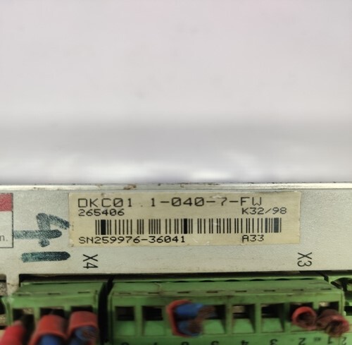 Indramat Dkc01.1-040-7-fw Servo Drive - High-performance Precision Control System, Enhanced Efficiency And Reliability In Motion Applications