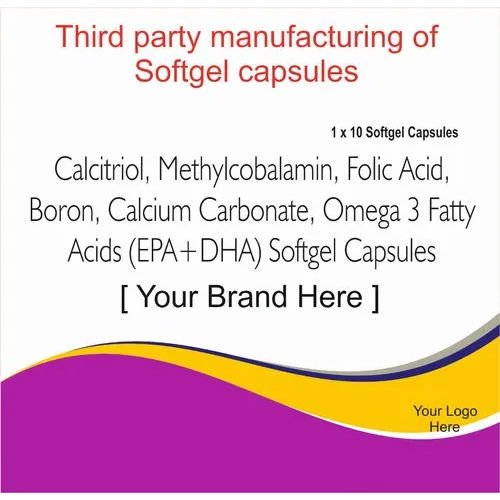 Calcium Carbonate With Calcitriol Methylcobalamin Epa Dha Folic Acid And Boron Softgels General Medicines