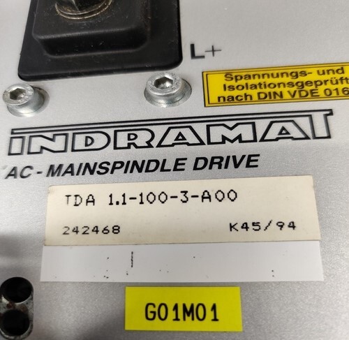 Indramat Tda 1.1-100-3-a00 Servo Drive - High-performance Servo Drive, Precision Control Capabilities | Reliable Operation For Industrial Applications