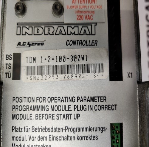 Indramat Tdm1.2-100-300w1 Servo Drive - High-performance Servo Technology , Precision Control For Enhanced Motion Dynamics And Versatile Robotics Integration