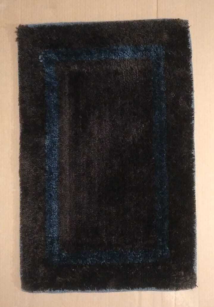 Micro Squared Door Mats - Micro Polyester, 16x24 Inches, Multi-coloured, Soft Micro Yarn | Anti-slip, Washable, Customizable Designs And Sizes