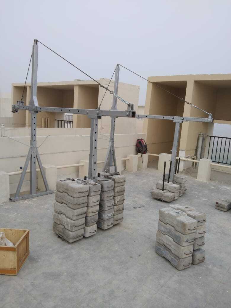 Corrosion Free Steel Suspended Platform - Color: Gray