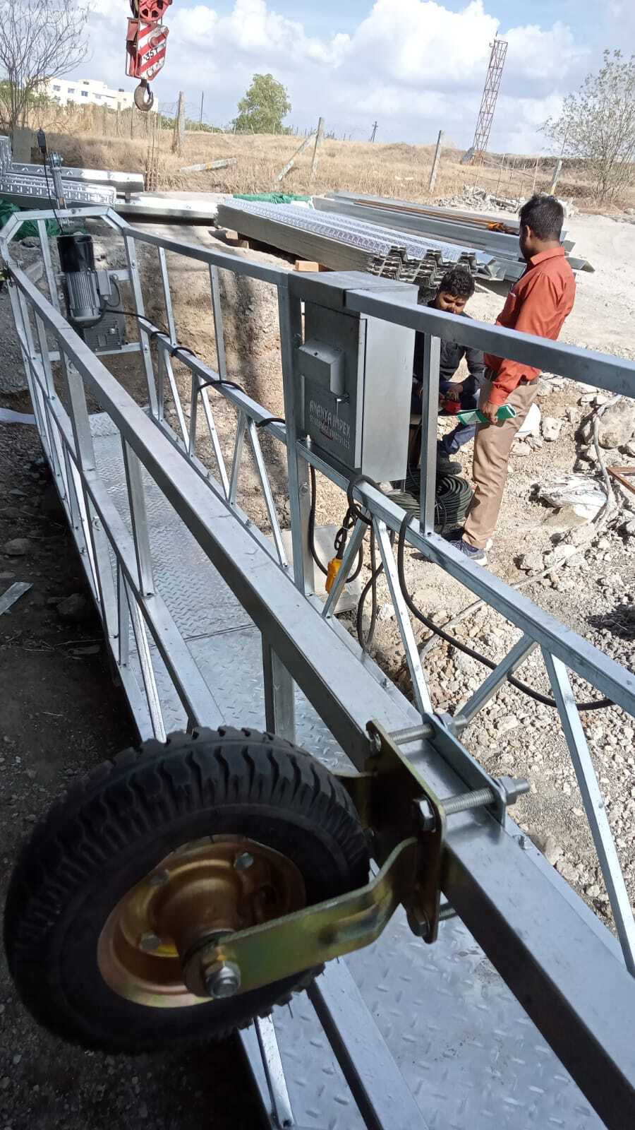 Corrosion Free Steel Suspended Platform - Color: Gray