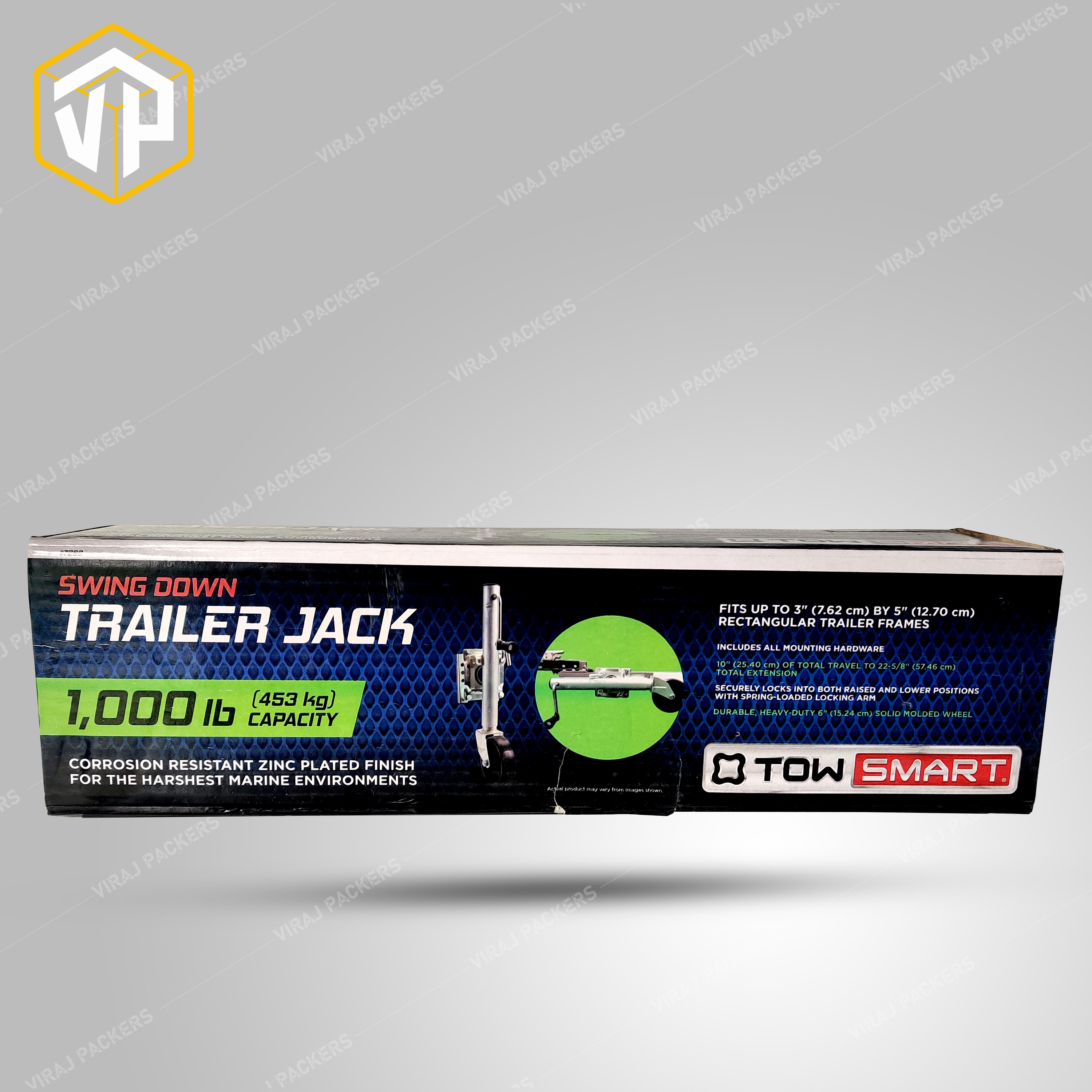 Glossy Lamination Trailer Jack Auto Part Packaging Boxes