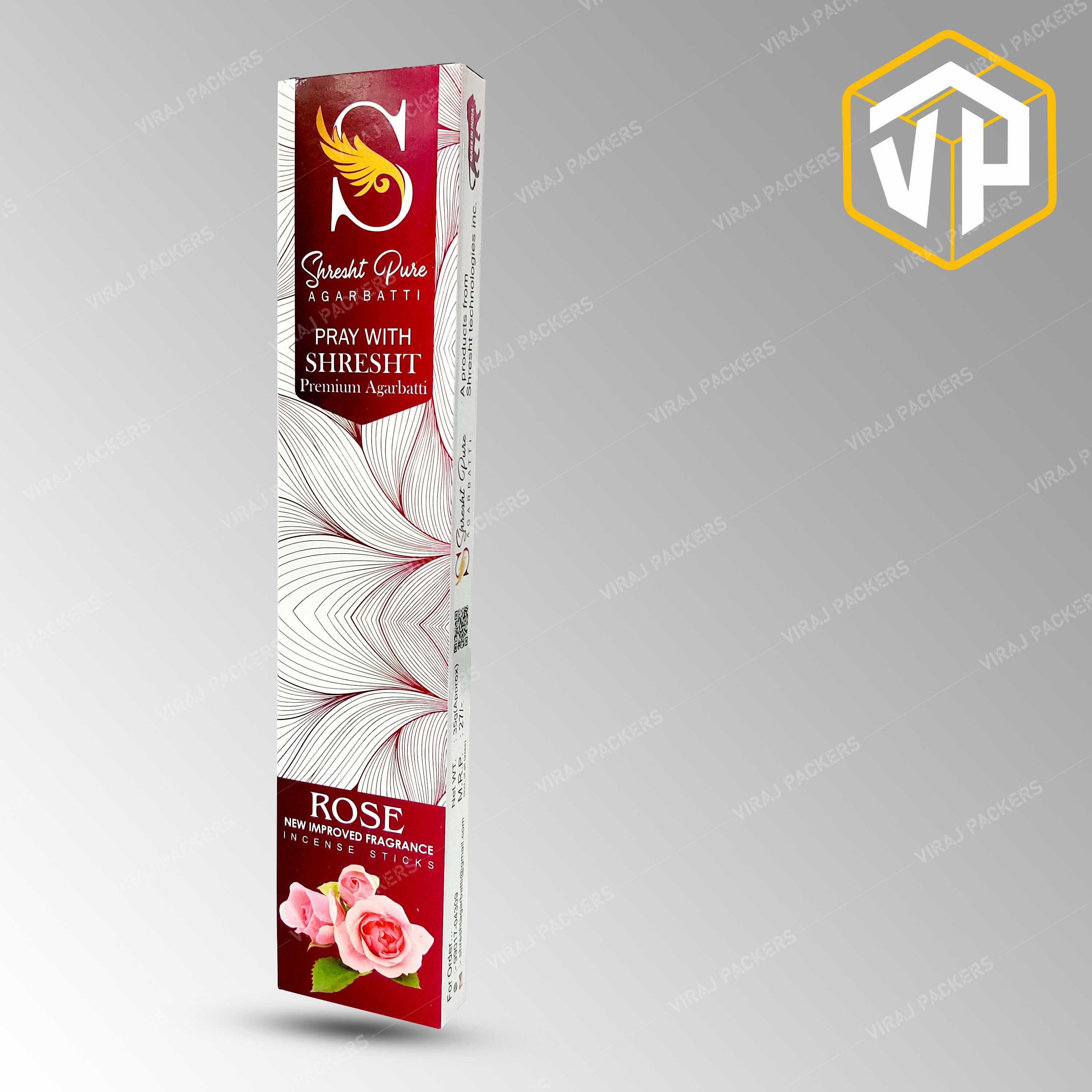Customized Incense Stick Boxes - Unbleached Kraft Paperboard, Customized Size, Various Colors Available, Rectangular Shape, Pvc Coating