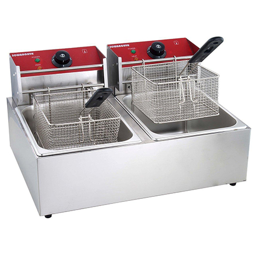 Deep Fryer - Stainless Steel, Medium Size, Sleek Silver Color | Semi-Automatic Operation, Durable Warranty