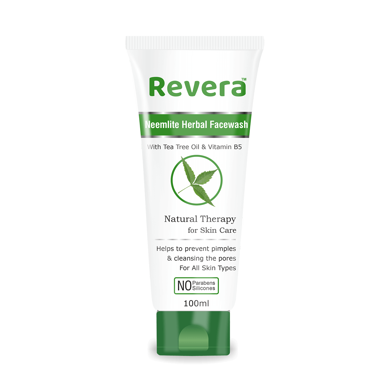 Revera Neemlite Herbal Face Wash - Antiseptic & Antibacterial Formula | Safe For All Skin Types