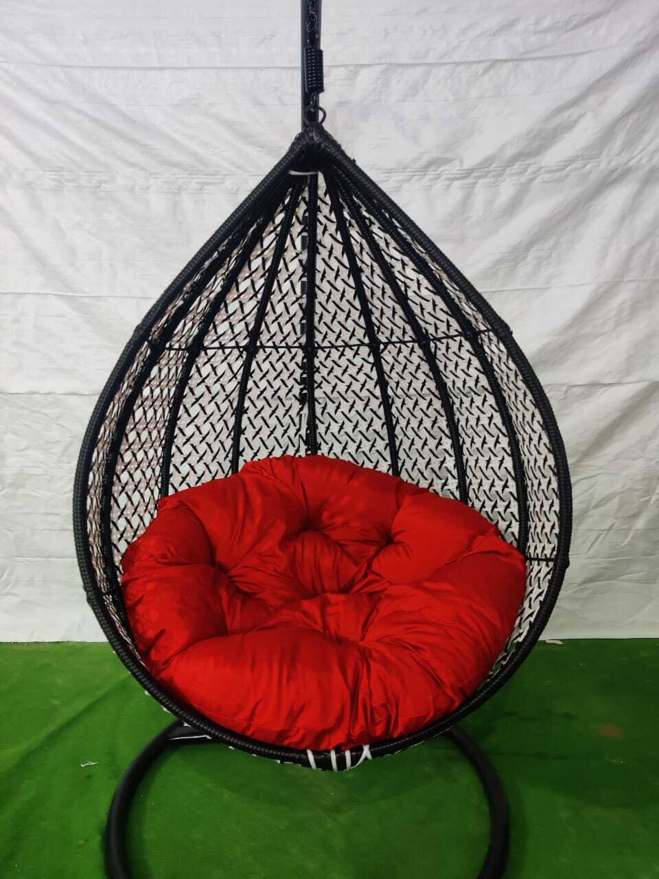 Wicker Single Seater Swing - Application: Garden