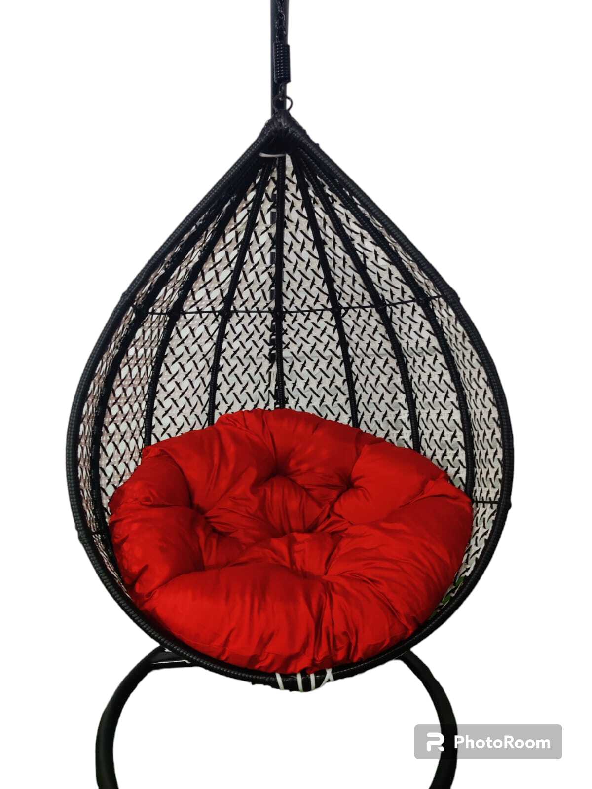 Wicker Single Seater Swing - Application: Garden