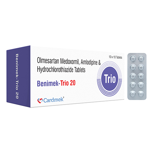 Olmesartan Medoxomil Amlodipine And Hydrochlorothiazide Tablets Purity: 100%