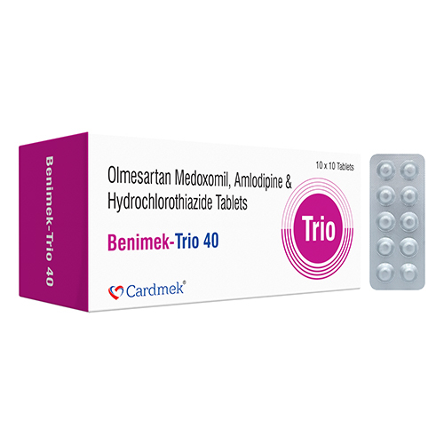 Olmesartan Medoxomil Amlodipine And Hydrochlorothiazide Tablets Purity: 100%