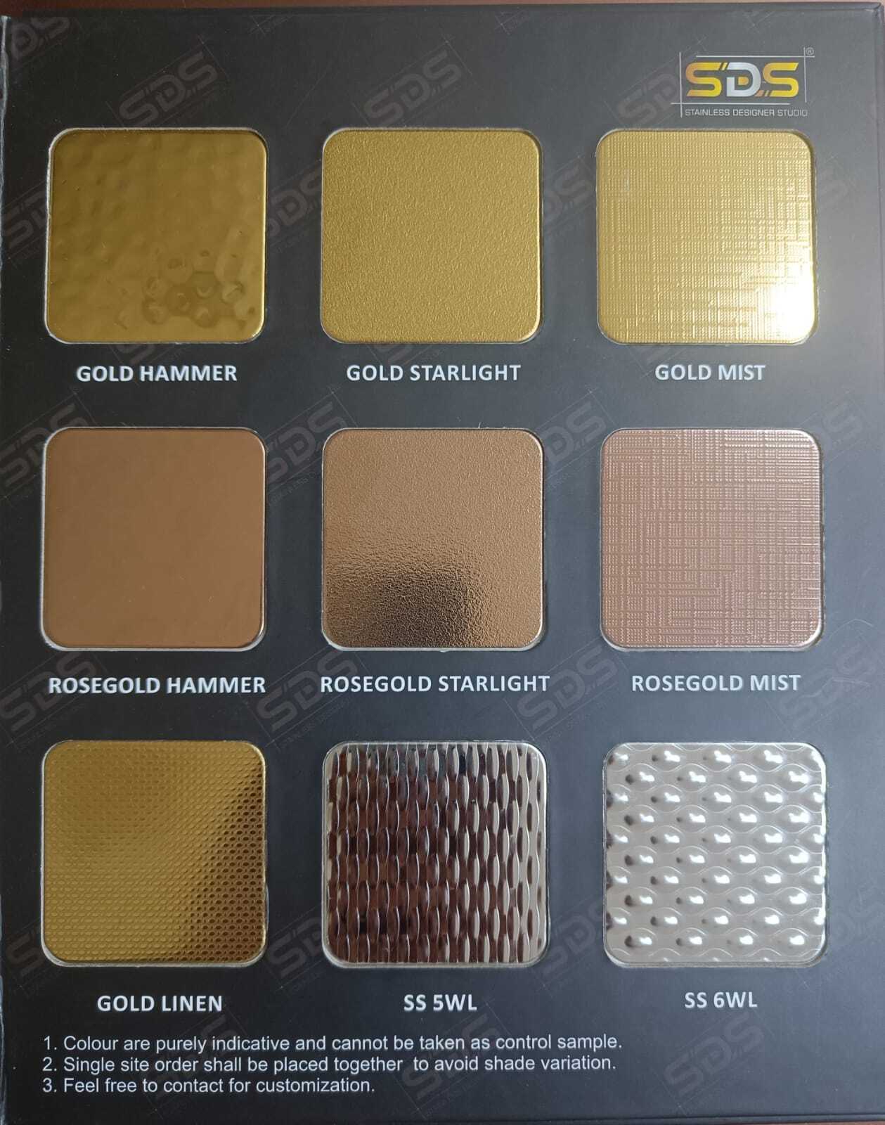 Stainelss Steel Pvd Colour Sheet By Sds