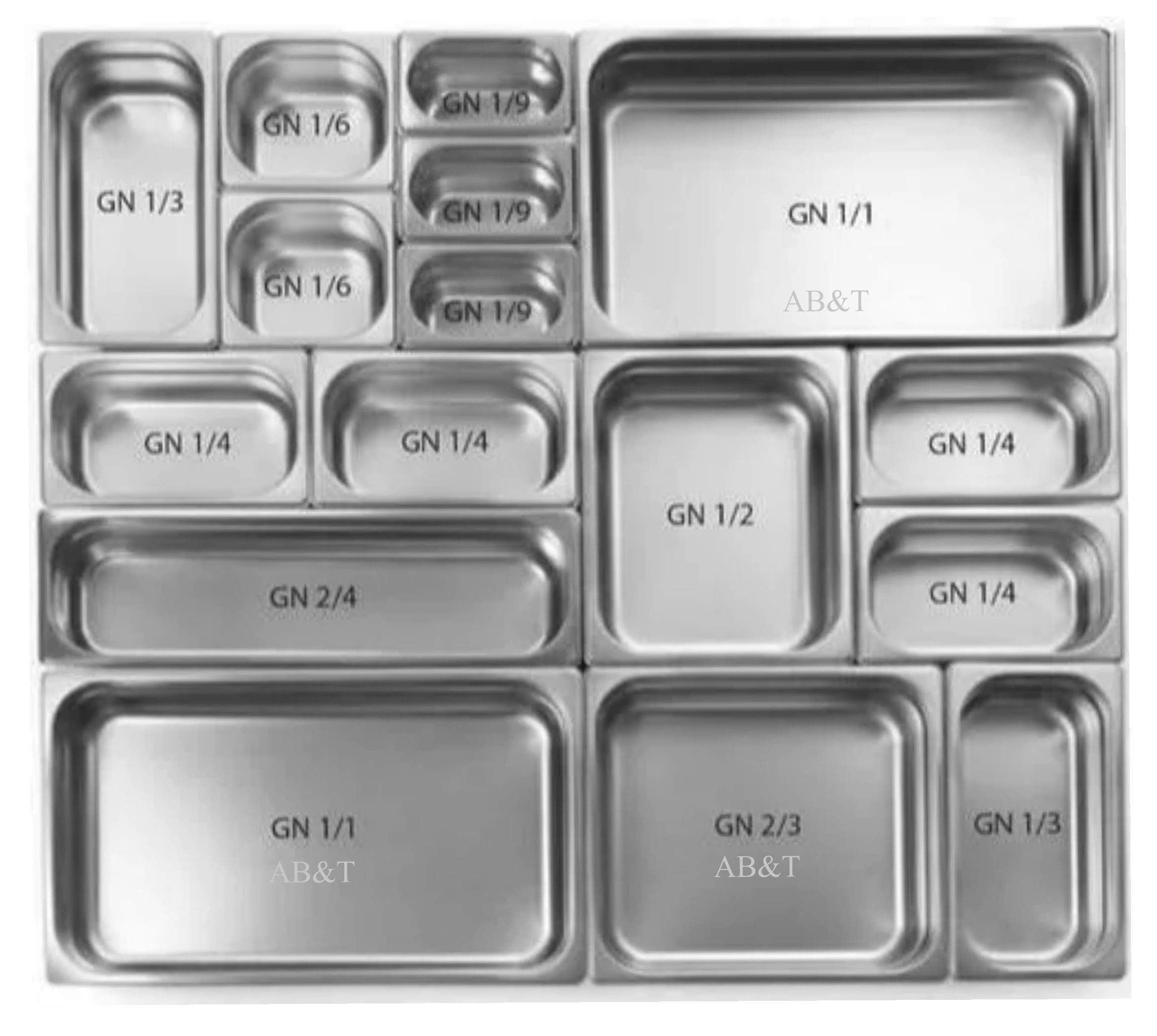 Gastronorm Pans - Color: Grey