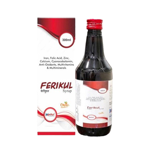 300ml Iron Folic Acid Zinc Calcium Multiminieral Syrup General Medicines