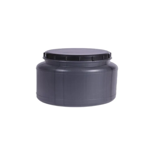 काला HDPE प्लास्टिक जार