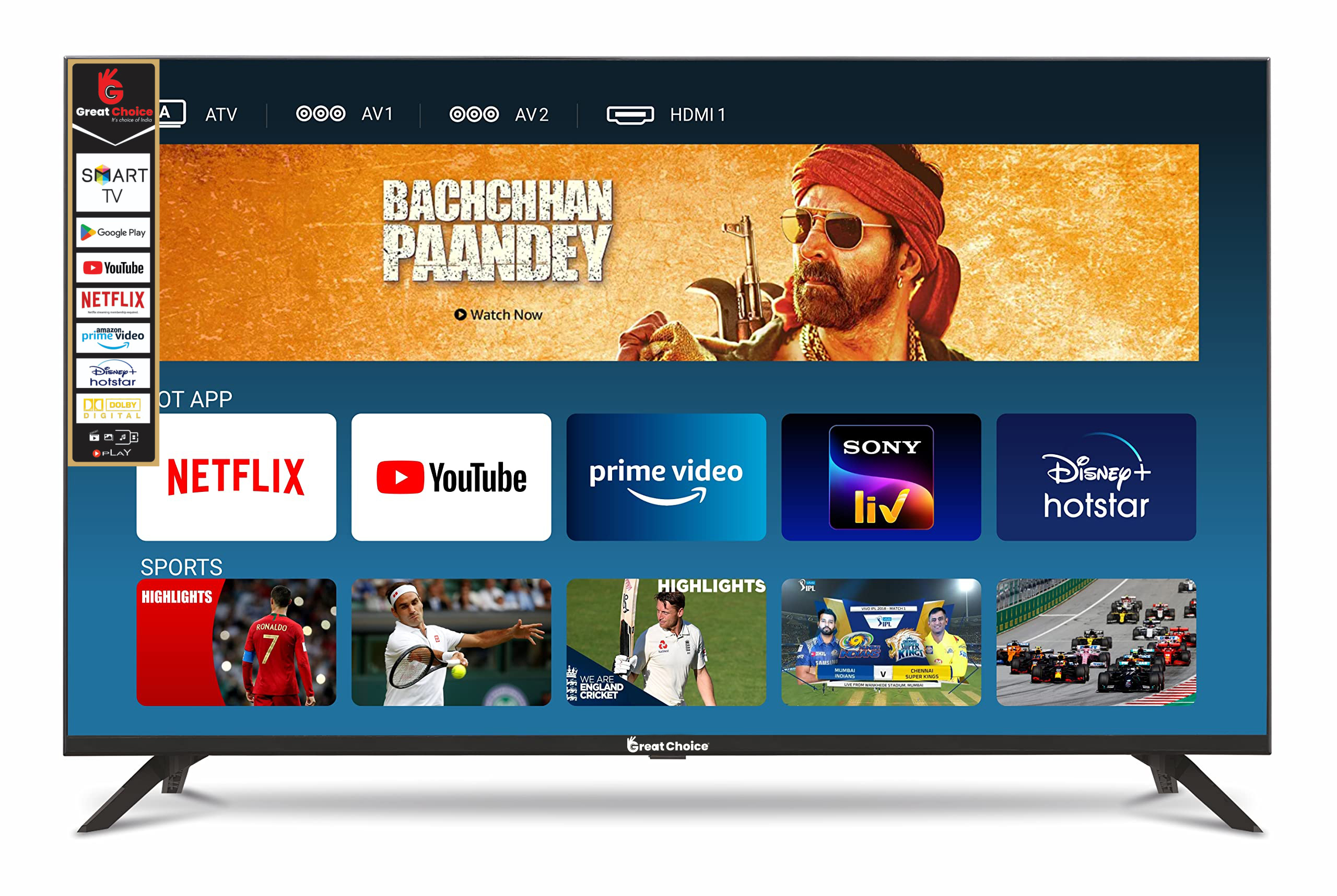 32 Inch Android Led  Tv Input Voltage: 55 Watt (W)