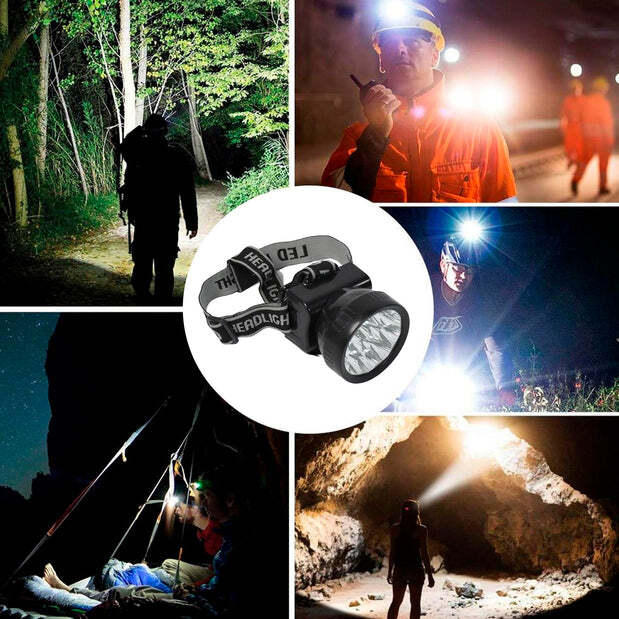 Head Lamp 13 Led Long Range Rechargeable Headlamp (7519)