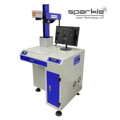 Laser Marking Bar-codes And QR Codes - Mild Steel, 110mm X 110mm Marking Area, 8000 mm/s Speed, 20w/30w/50w Power | High Accuracy, Air Cooling, 1 Year Warranty